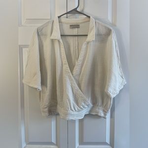 Urban Outfitters Gauzy Crossover Top | Size Large